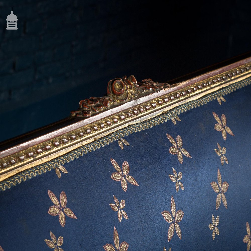 19th Louis XVI Gilt on Gesso Sofa