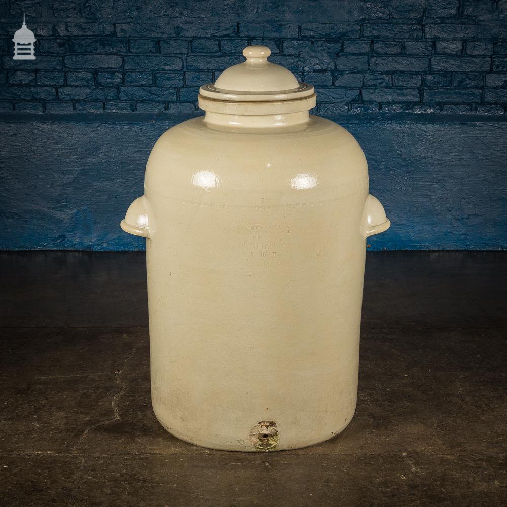 Large Victorian Royal Doulton Ceramic Chemical Jar