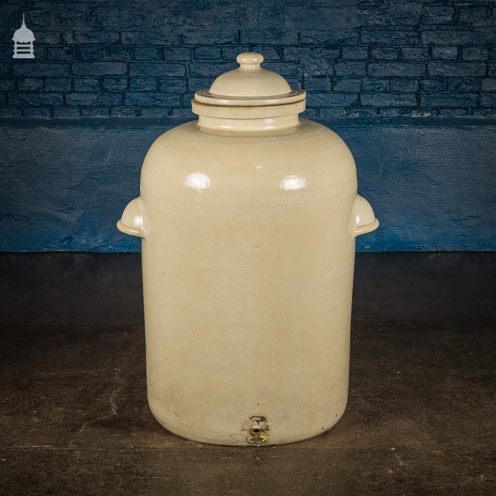 Large Victorian Royal Doulton Ceramic Chemical Jar