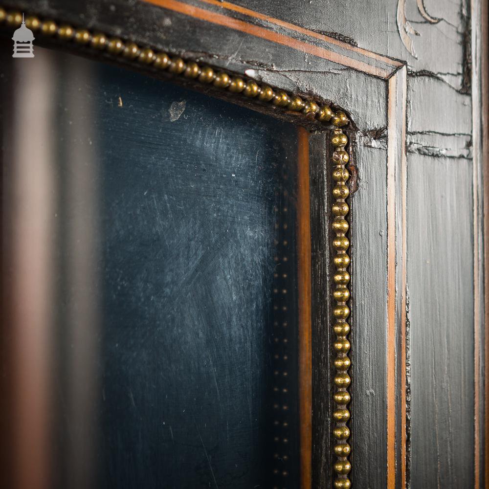 19th C Neo Classic Ebony Glazed Cabinet