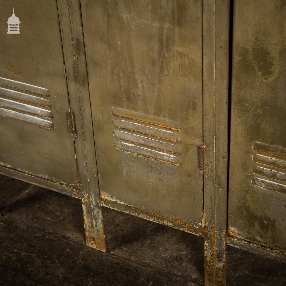 Vintage Metal Industrial Lockers