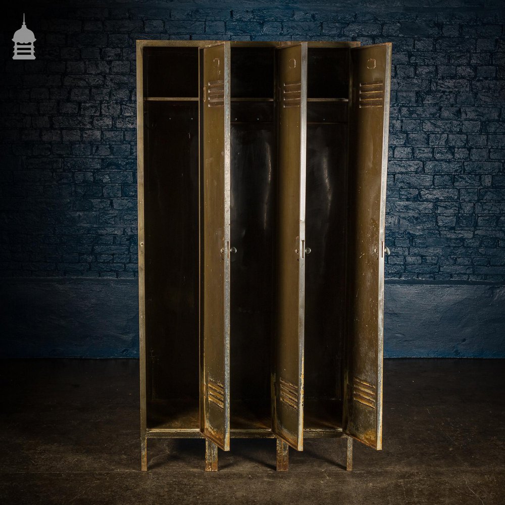 Vintage Metal Industrial Lockers