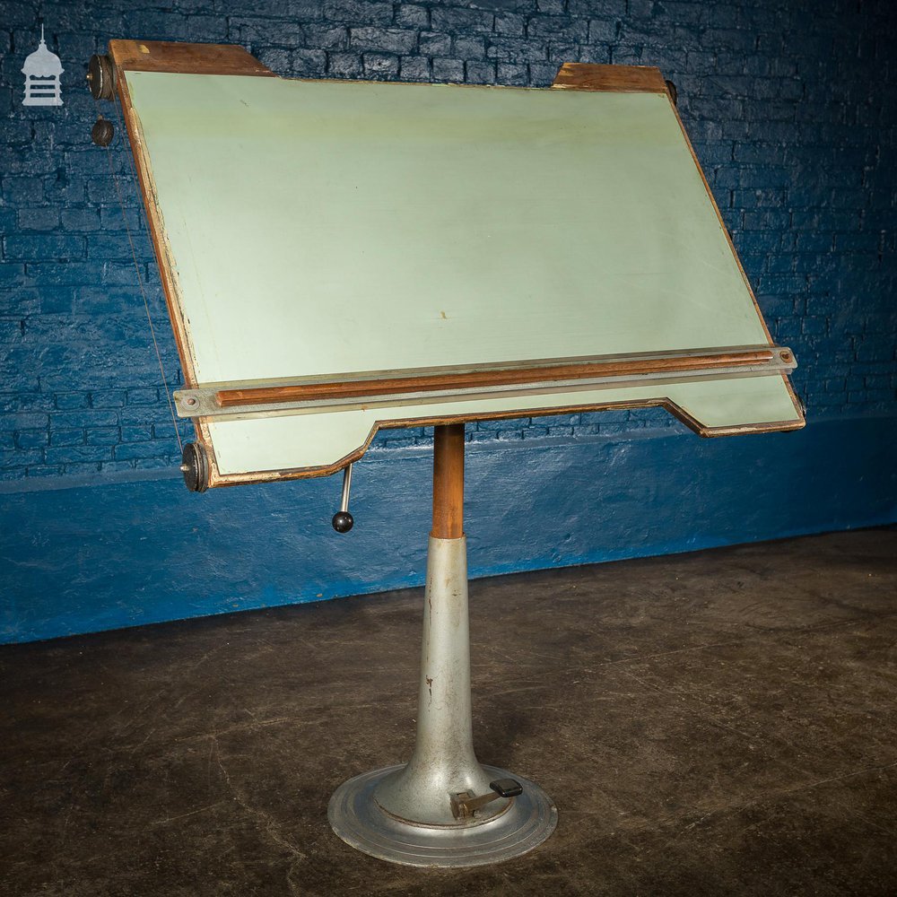 Vintage Hydraulic Drafting Table Drawing Board by Nike, Eskilstuna Sweden