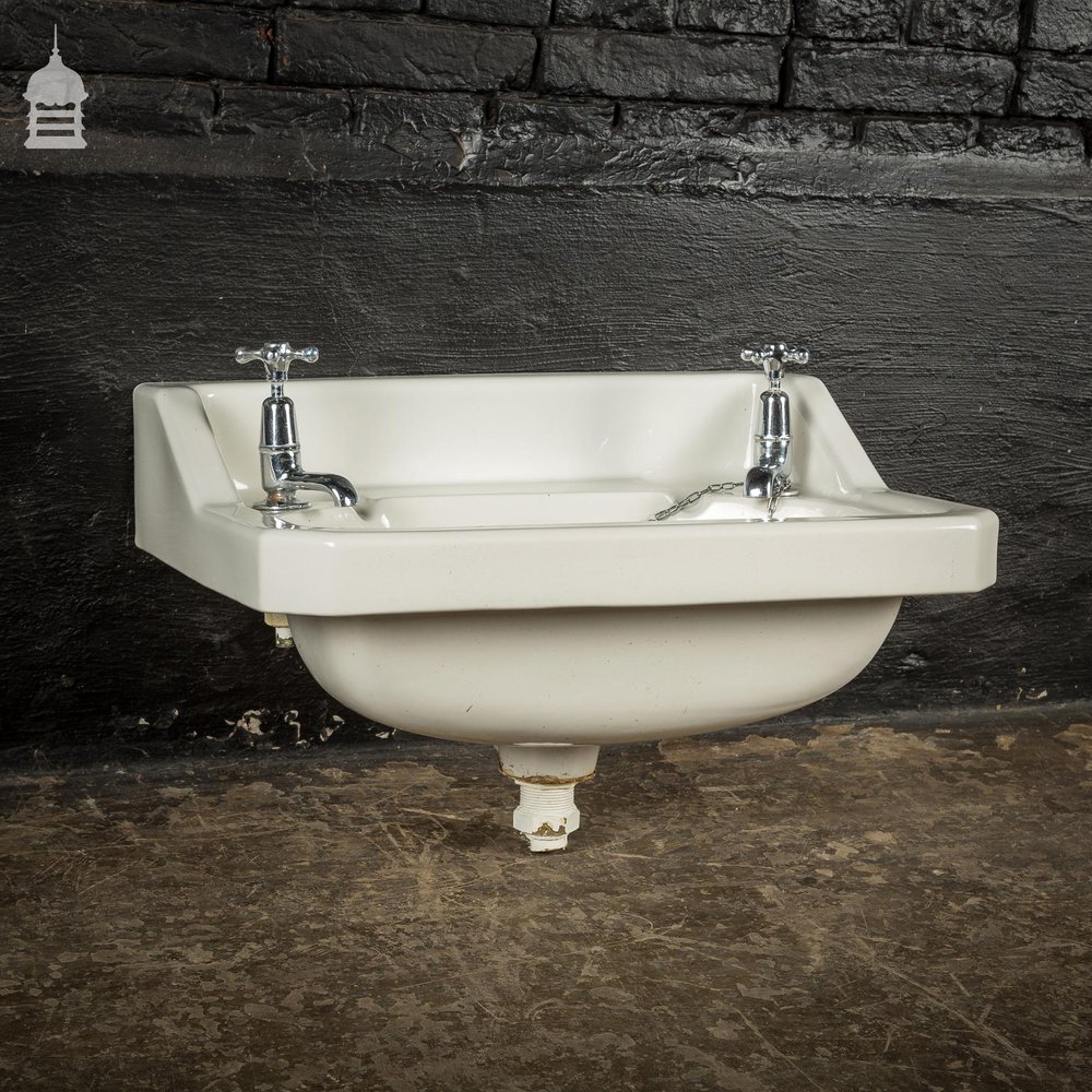 Circa 1900 Johnson Bros. Peeras White Ceramic Sink