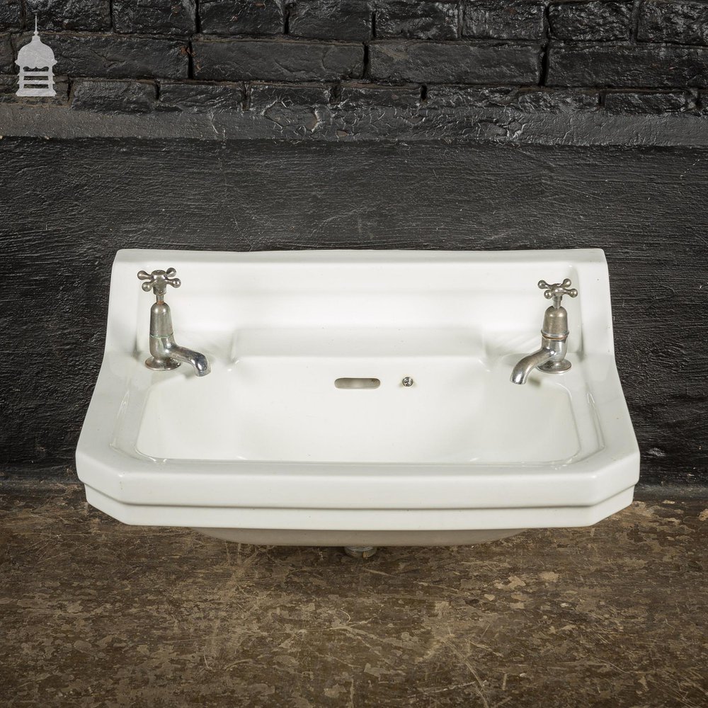 White Ceramic Hand Basin Sink Circa 1900