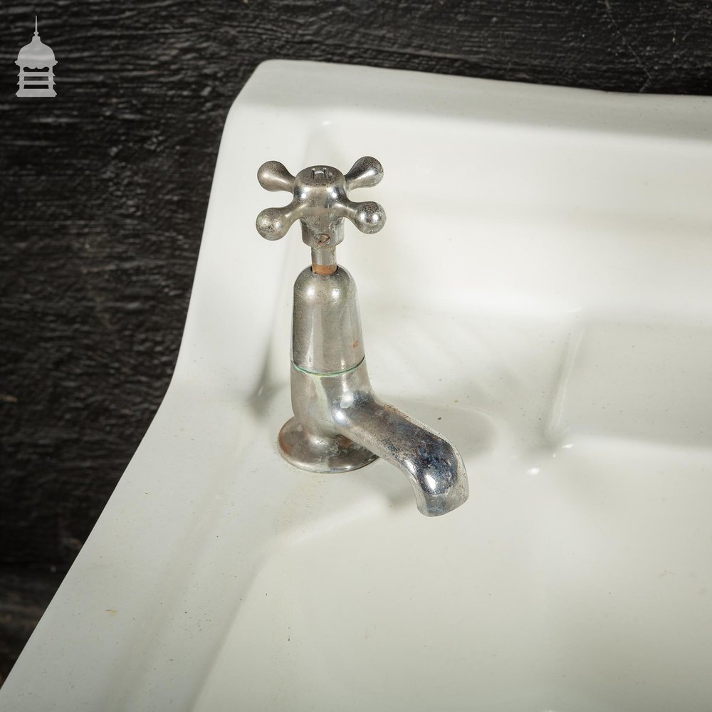 White Ceramic Hand Basin Sink Circa 1900