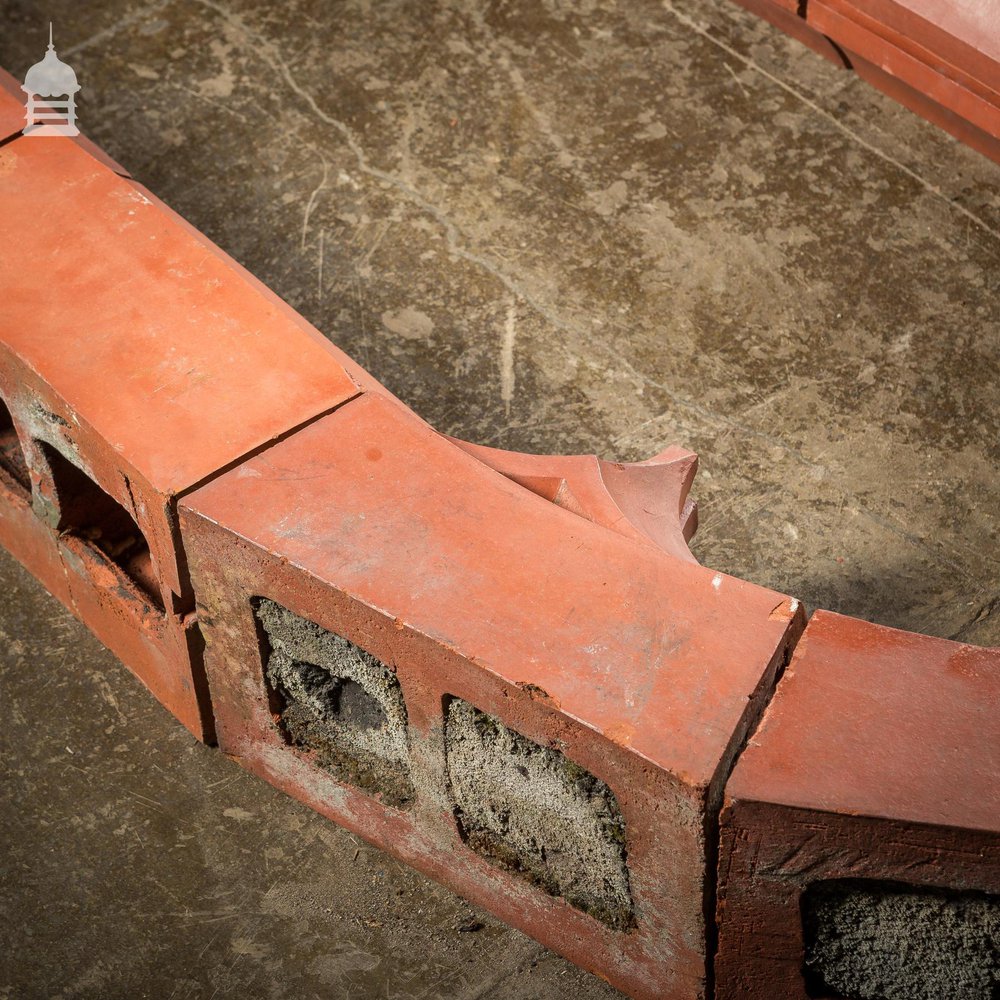 Rare 19th C Red Terracotta Gothic Mullion Window