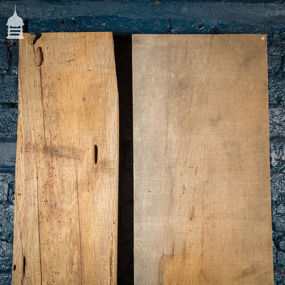 NR41921: Pair of Thick Seasoned Oak Planks