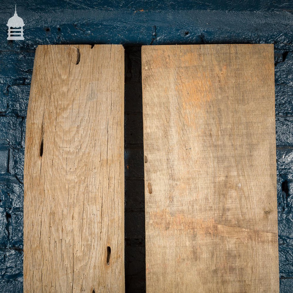 NR41921: Pair of Thick Seasoned Oak Planks