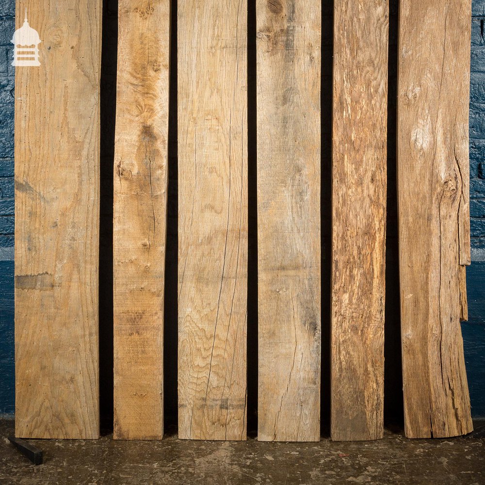 NR42121: Batch of 6 Thick Seasoned Oak Planks