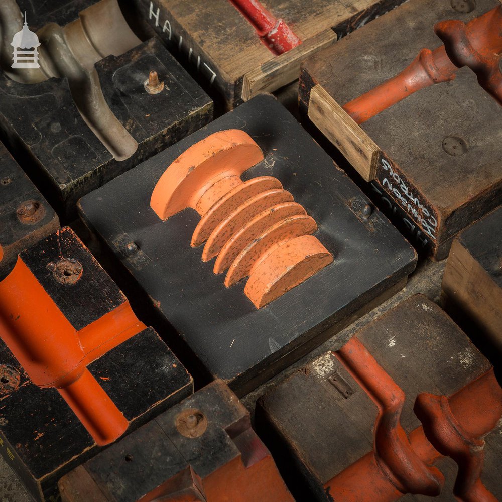 Collection of 60 Black and Red Industrial Factory Foundry Moulds