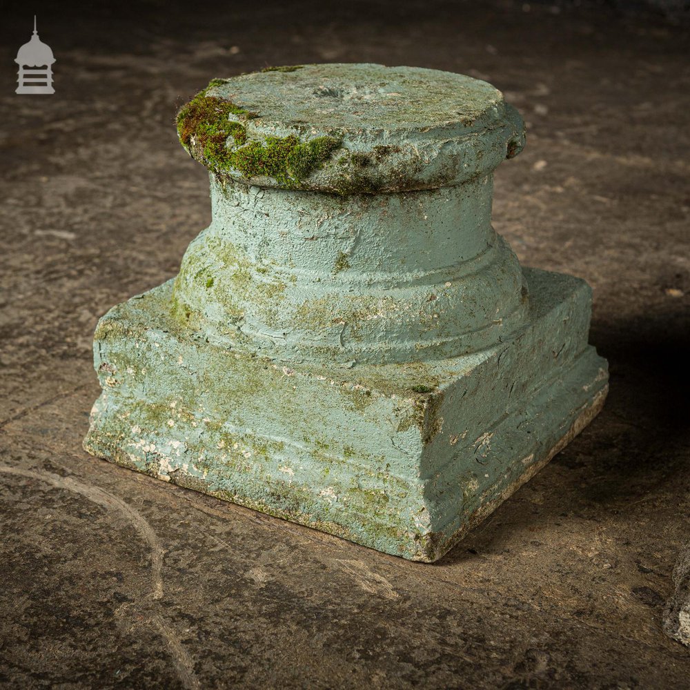 Pair of Vintage Concrete Pillar Bases