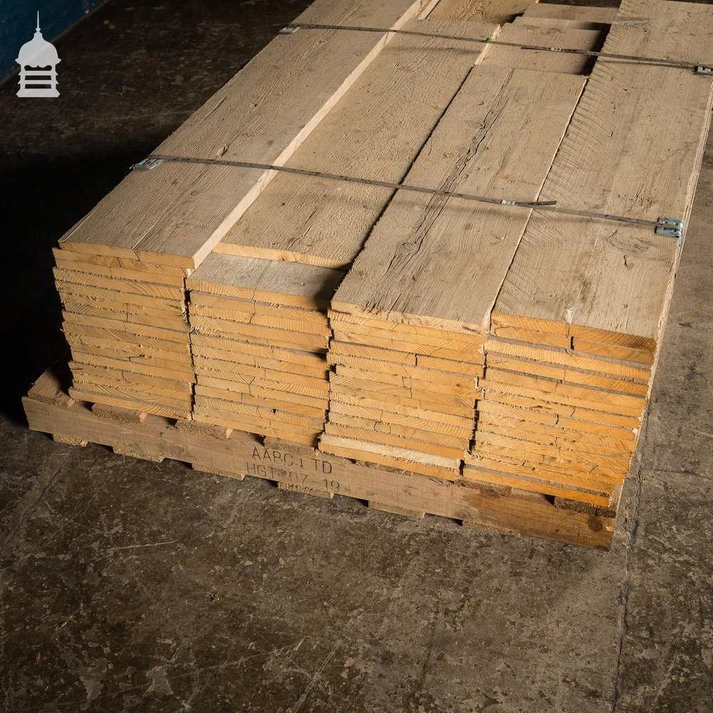 NR44321: Batch of 15 Square Metres of Worn Face Scaffold Boards