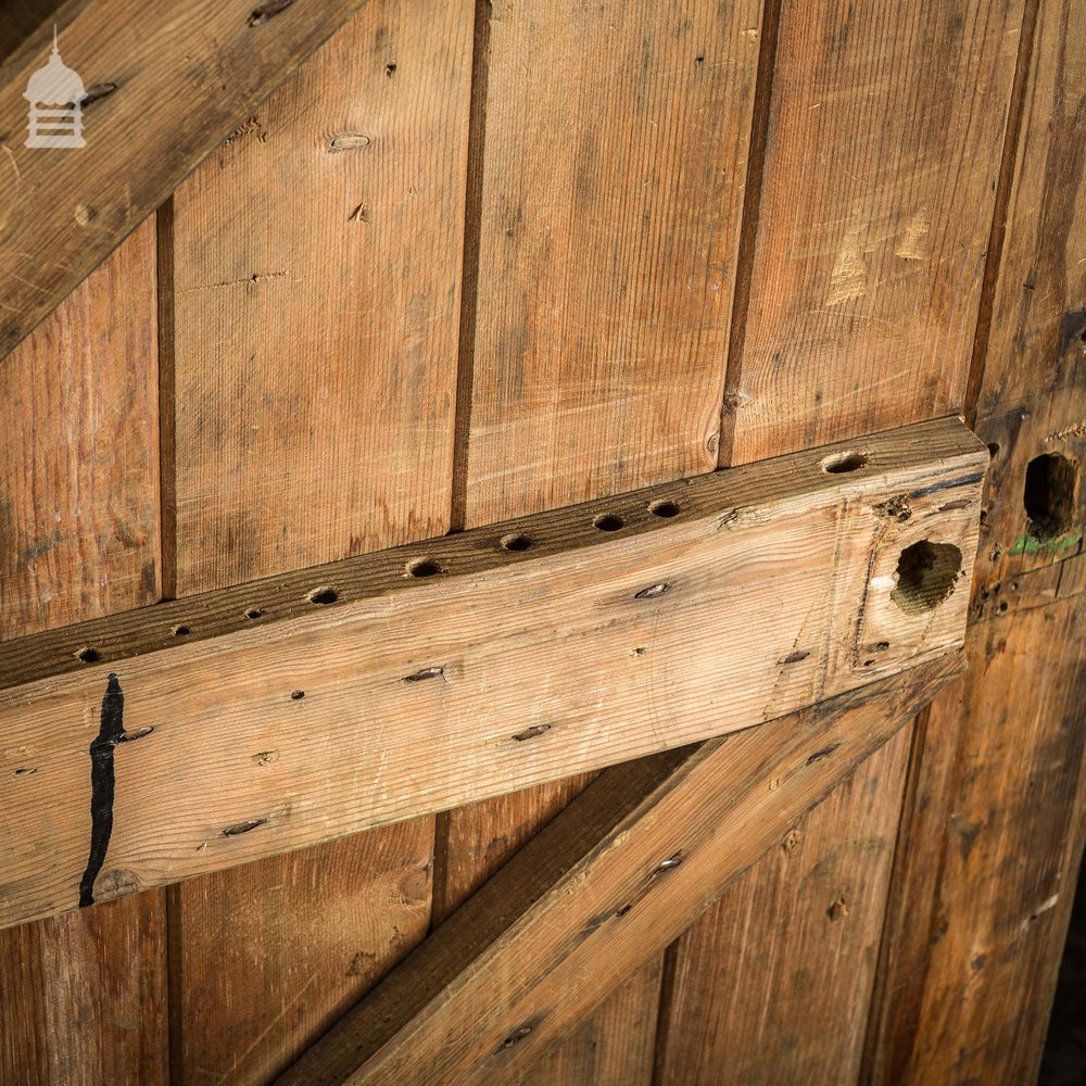 Pine Industrial Cabinet Cupboard with Distressed Painted Finish