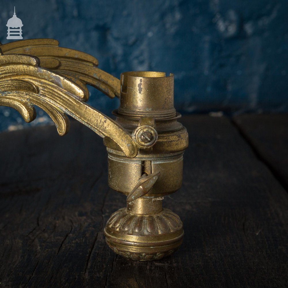 Pair of Brass Phoenix Wall Light Fittings