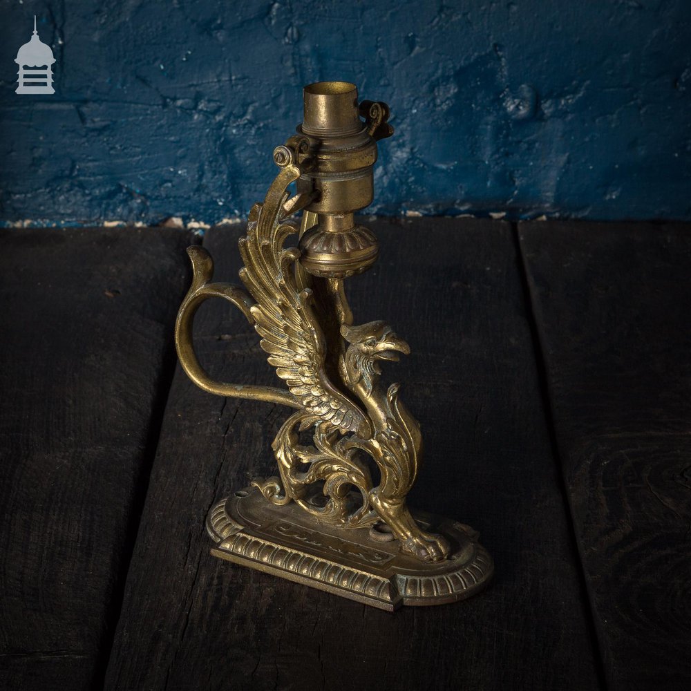 Pair of Brass Phoenix Wall Light Fittings