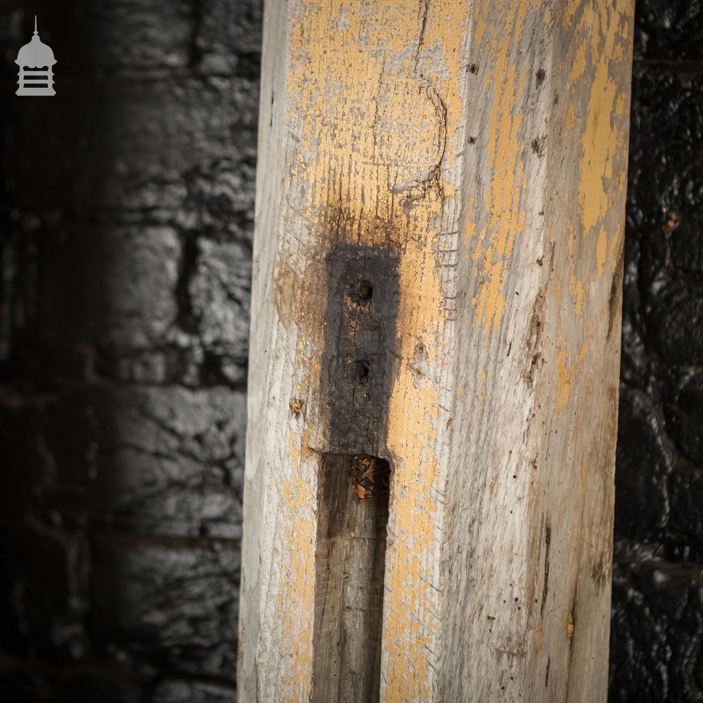 Set of Four 18th C Oak Stable Block Posts