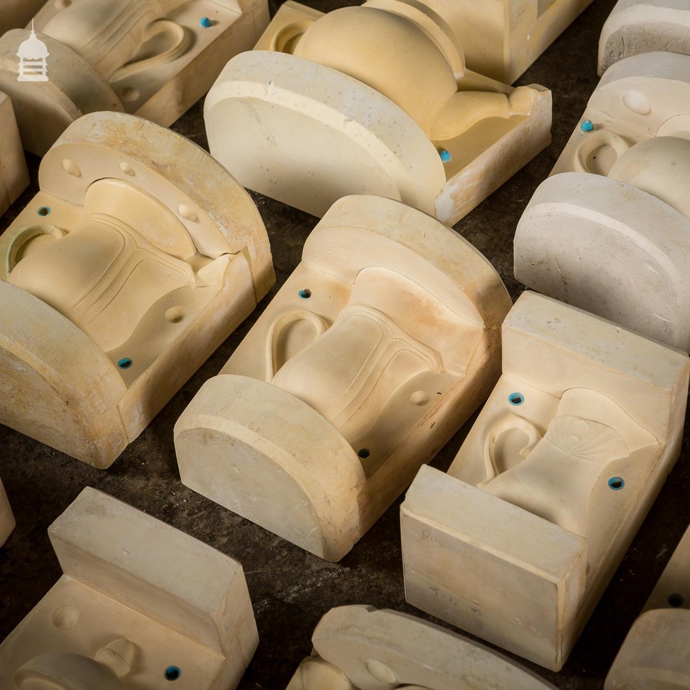 Batch of 68 Vintage Teapot & Vase Pottery Moulds