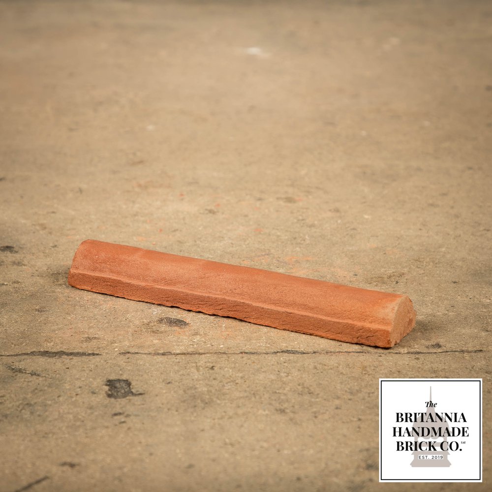 Stepped Bullnose String, Red Handmade Brick