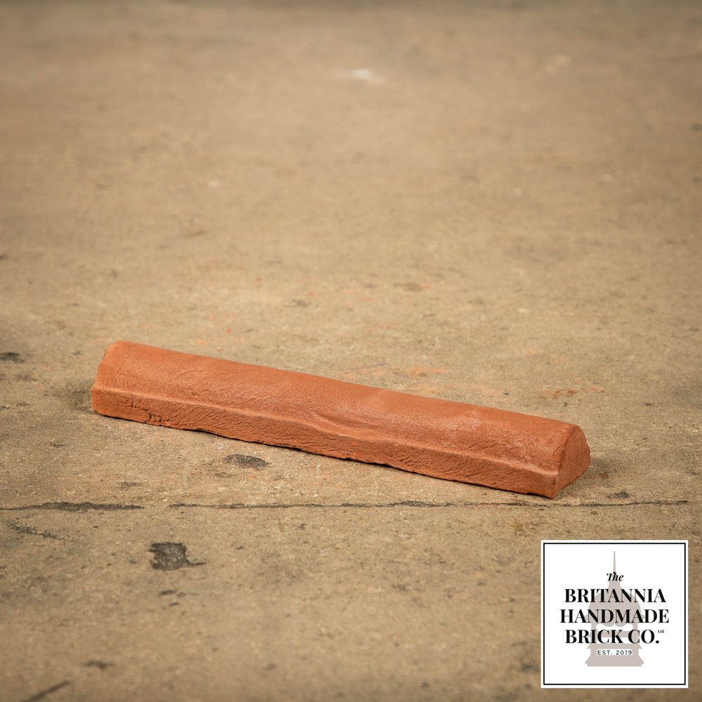 Stepped Bullnose String, Red Handmade Brick