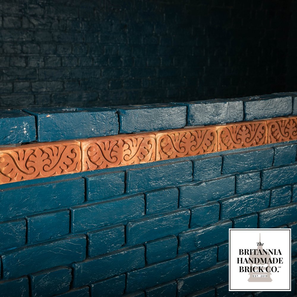 Arts and Crafts Border String, Decorative Handmade Red Brick