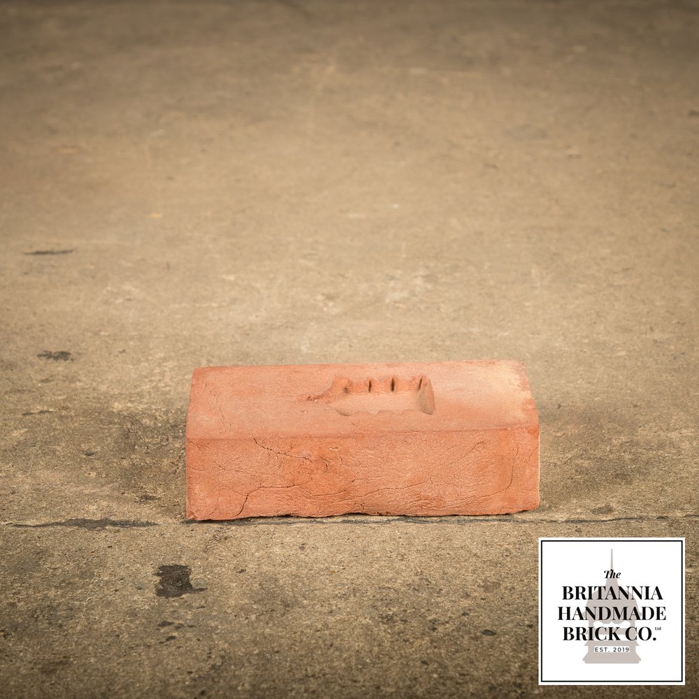 1 1/2" Handmade Red Brick, Period Style Small Fireplace Brick