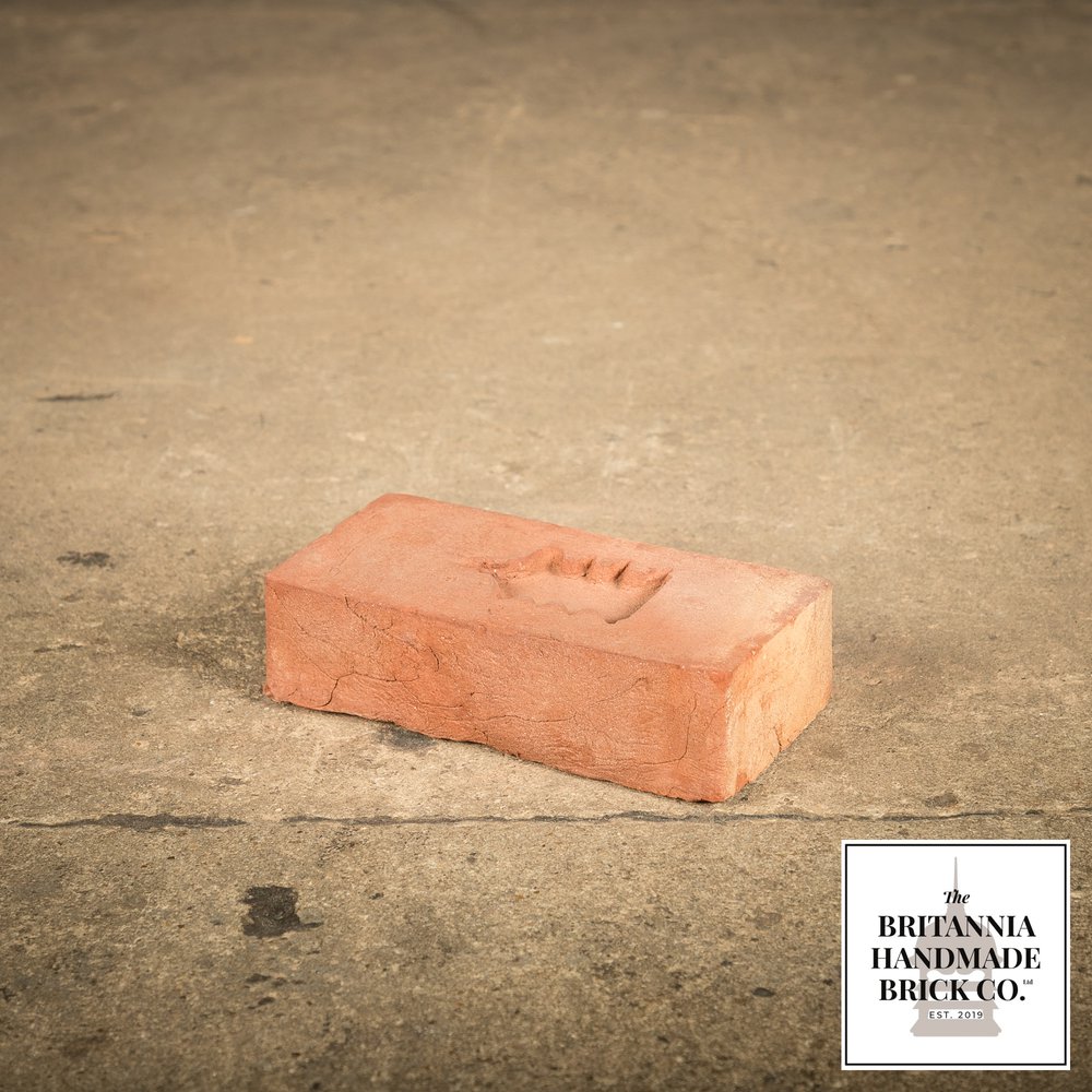 1 1/2" Handmade Red Brick, Period Style Small Fireplace Brick