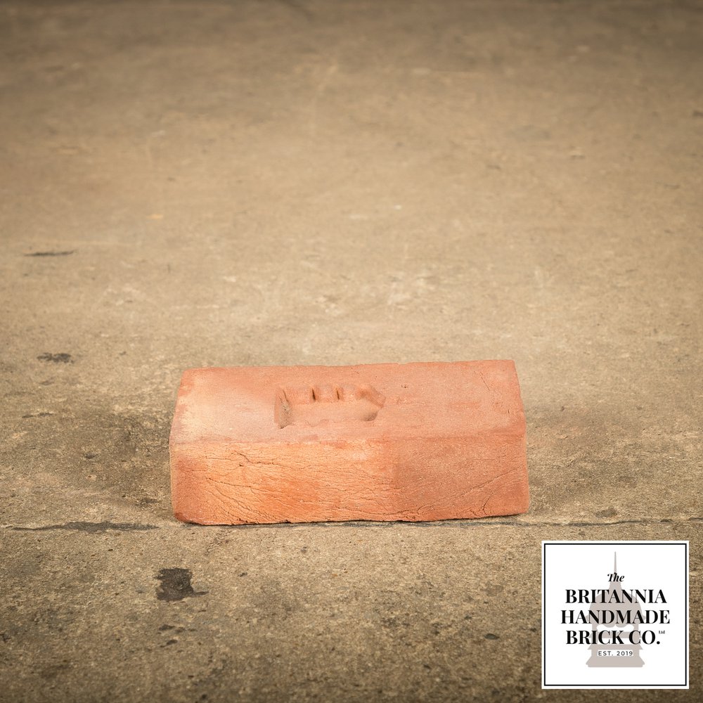 1 1/2" Handmade Red Brick, Period Style Small Fireplace Brick