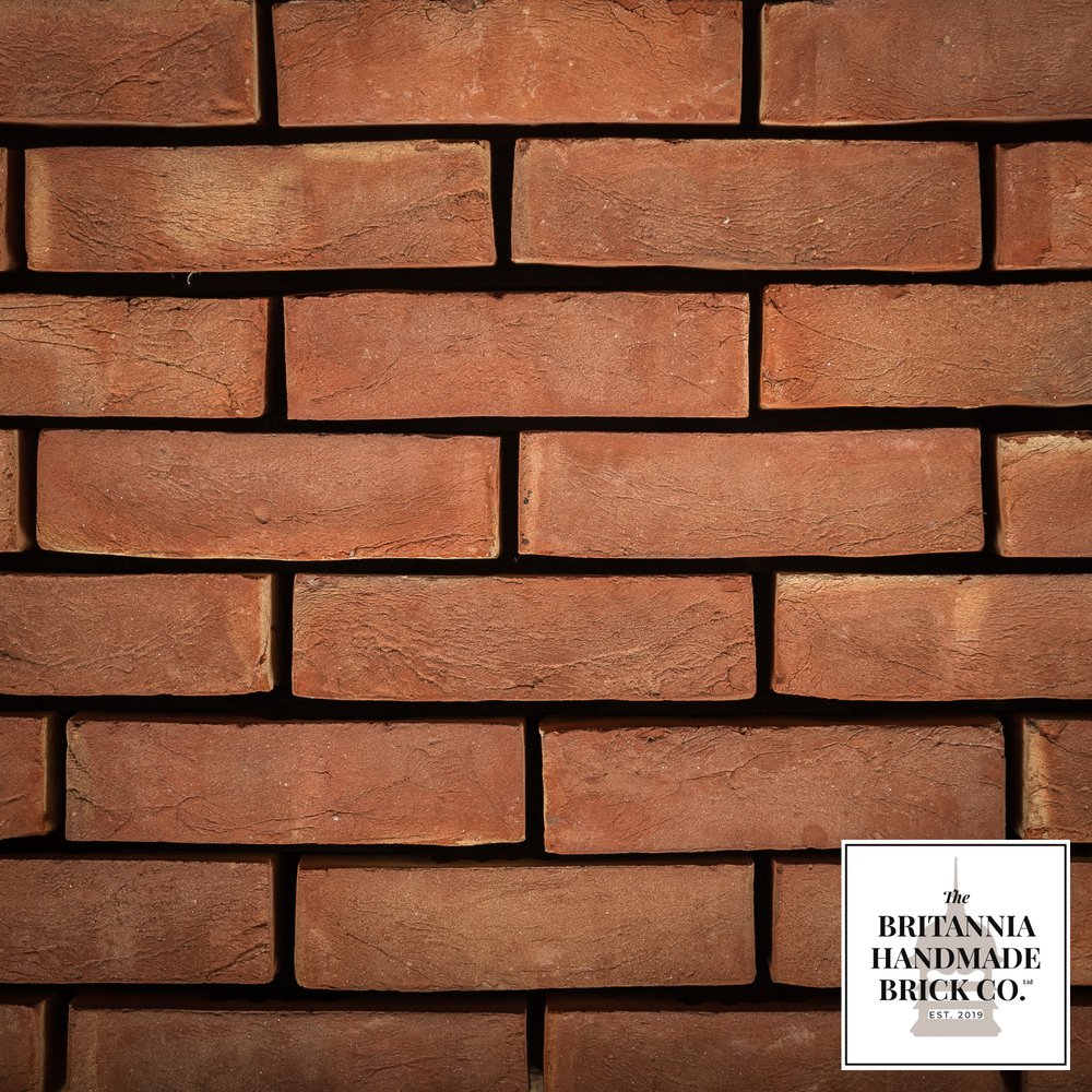 1 1/2" Handmade Red Brick, Period Style Small Fireplace Brick