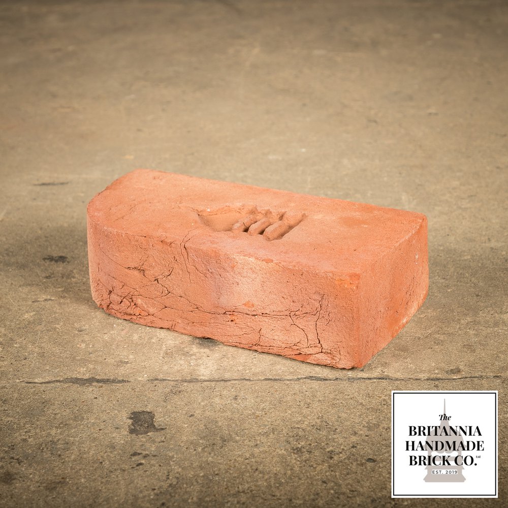 2 1/2” Single Bullnose, Handmade Period Style Red Brick