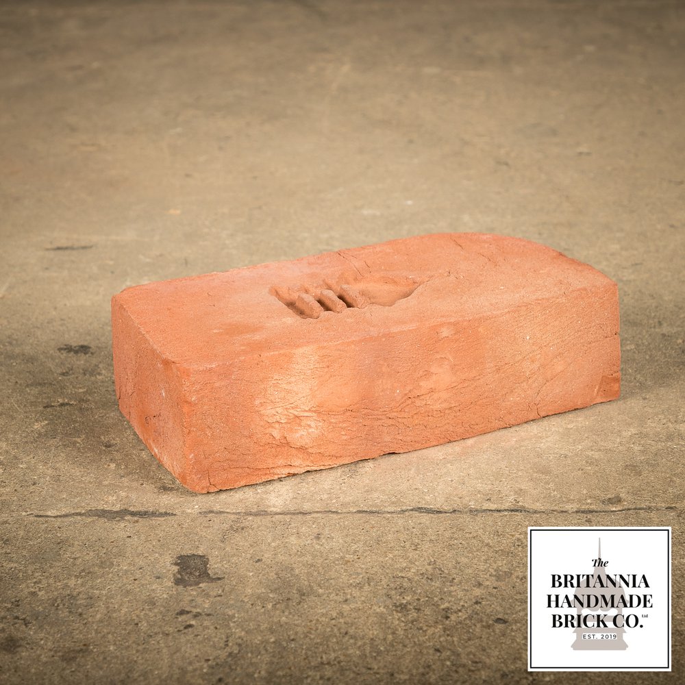 2 1/2” Single Bullnose, Handmade Period Style Red Brick