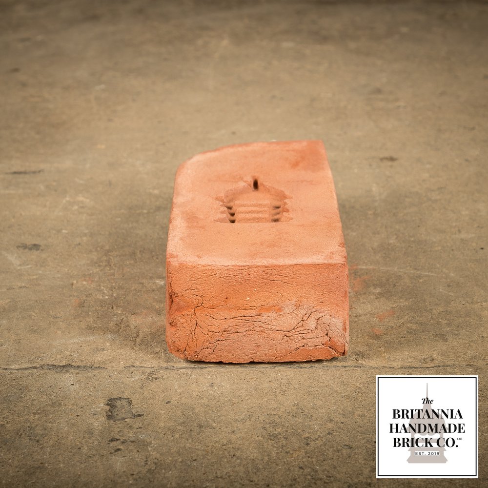 2 5/8” Single Bullnose, Handmade Period Style Red Brick