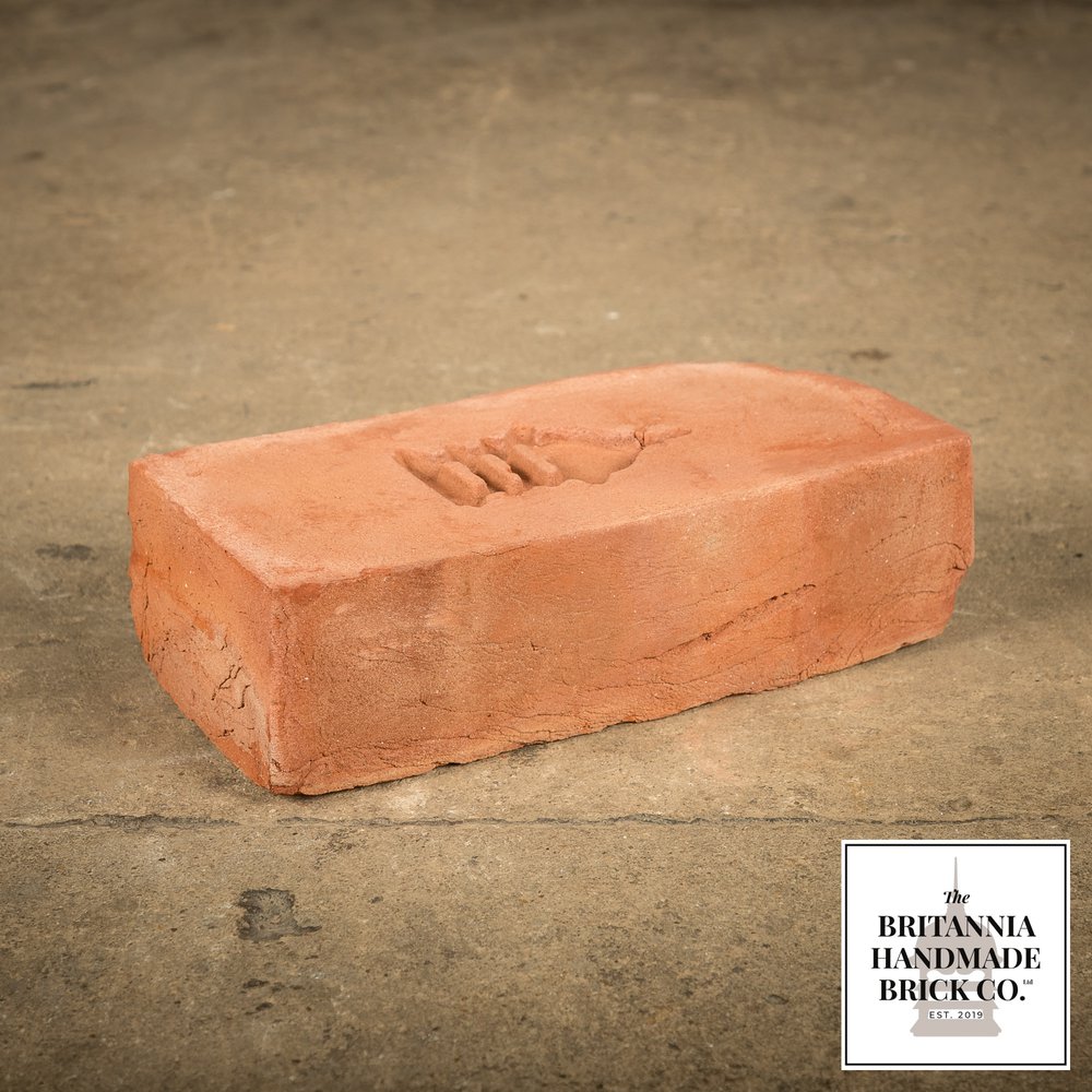 2 5/8” Single Bullnose, Handmade Period Style Red Brick