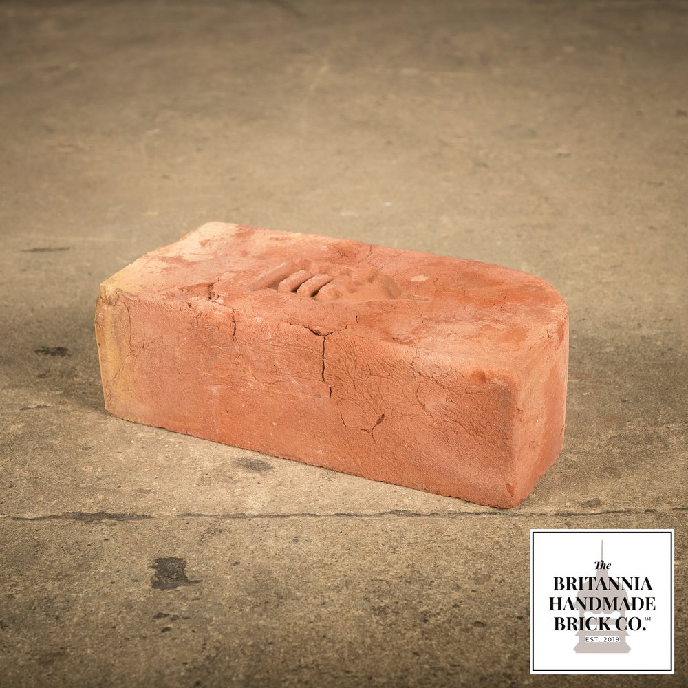 2 3/4” Single Bullnose, Handmade Period Style Red Brick