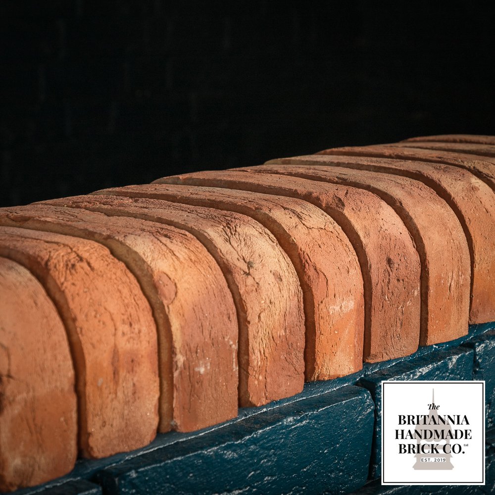 2” Double Bullnose, Handmade Period Style Red Brick