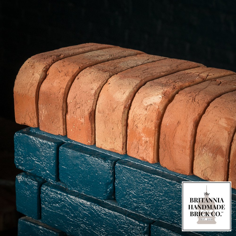 2” Double Bullnose, Handmade Period Style Red Brick