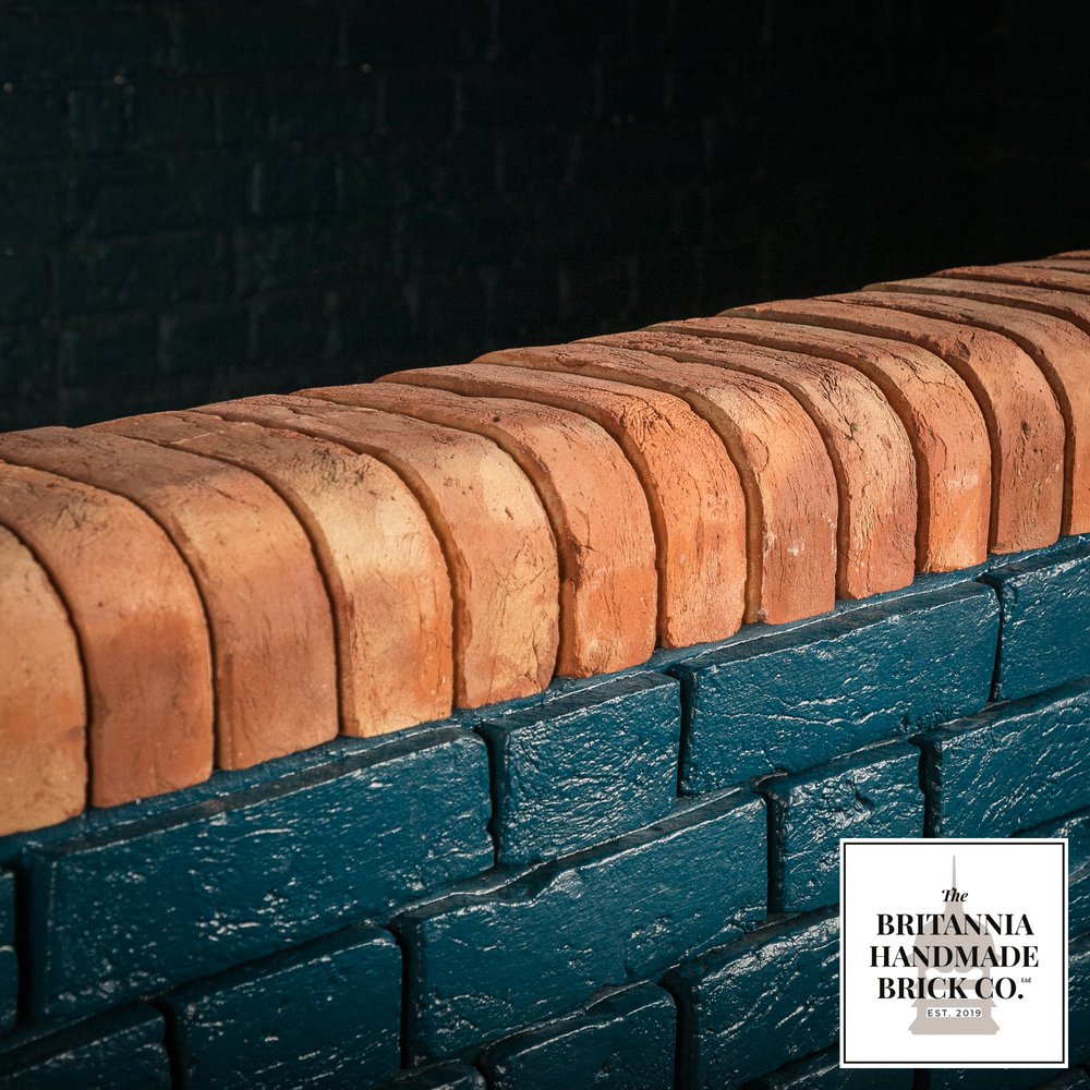 2” Double Bullnose, Handmade Period Style Red Brick