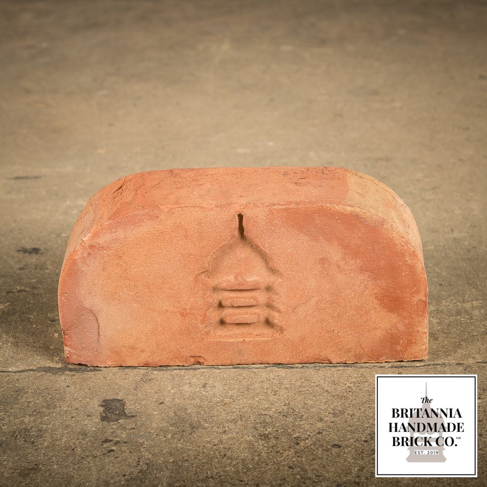 2 1/2” Double Bullnose, Handmade Period Style Red Brick