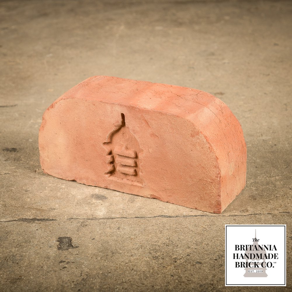 2 5/8” Double Bullnose, Handmade Period Style Red Brick