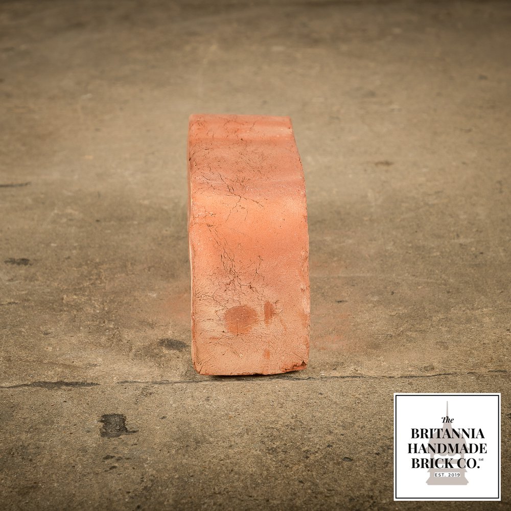 2 5/8” Double Bullnose, Handmade Period Style Red Brick