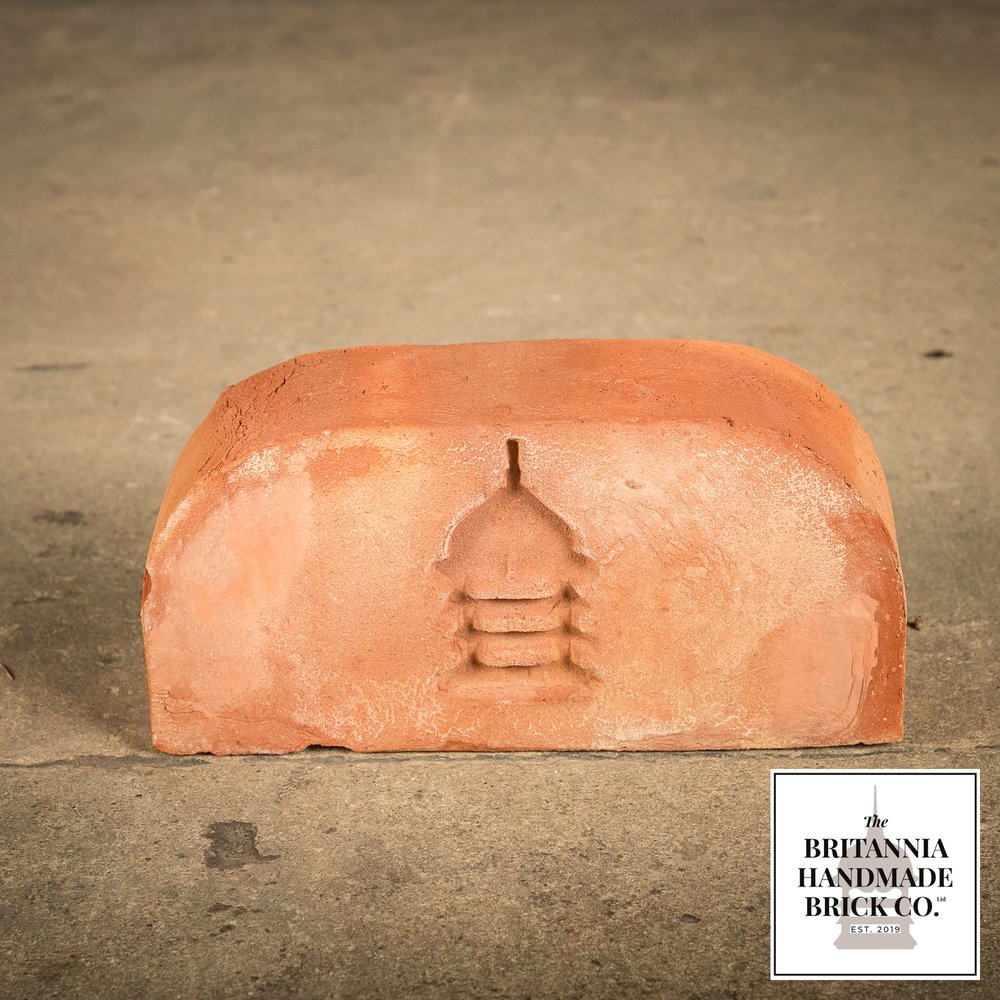 2 3/4” Double Bullnose, Handmade Period Style Red Brick