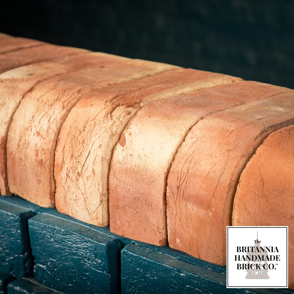 2 3/4” Double Bullnose, Handmade Period Style Red Brick