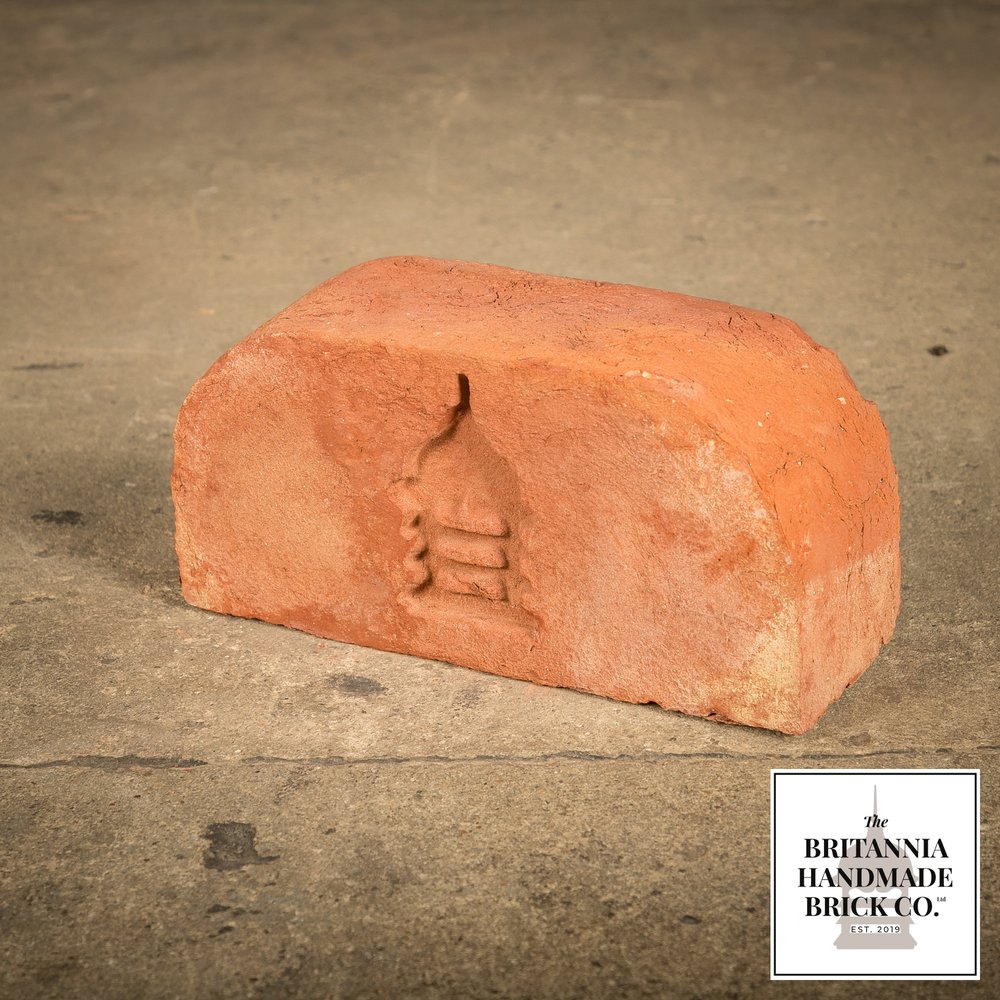 3" Double Bullnose, Handmade Period Style Red Brick