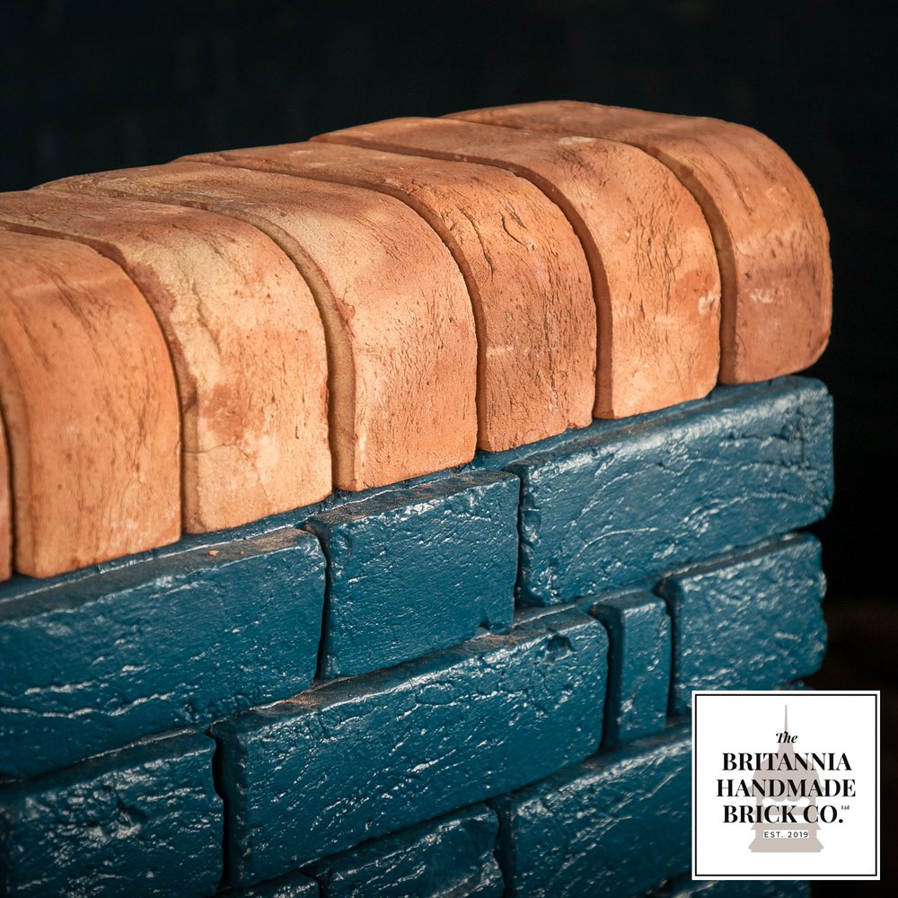 3" Double Bullnose, Handmade Period Style Red Brick