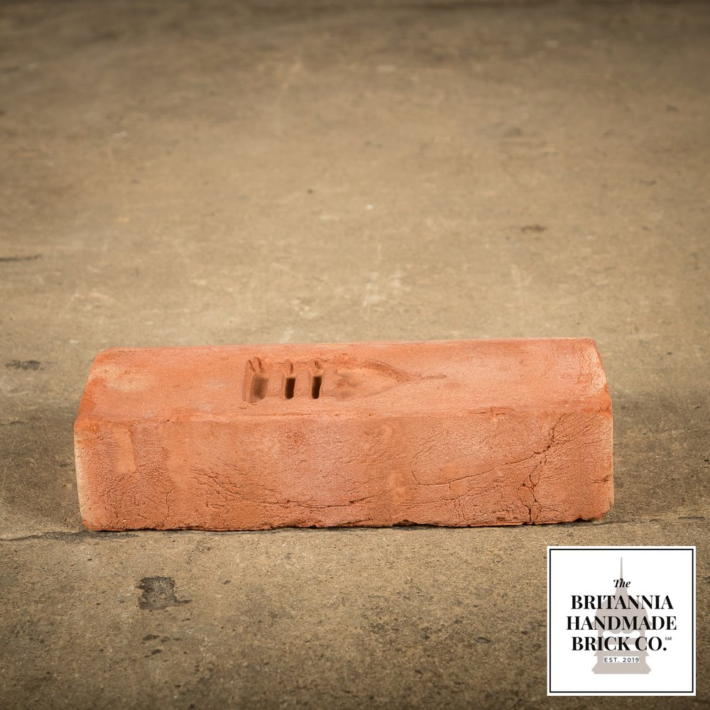 2” Bullnose Stretcher, Handmade Period Style Red Brick