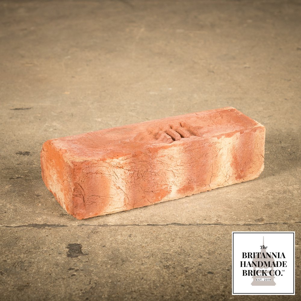 2 1/2” Bullnose Stretcher, Handmade Period Style Red Brick