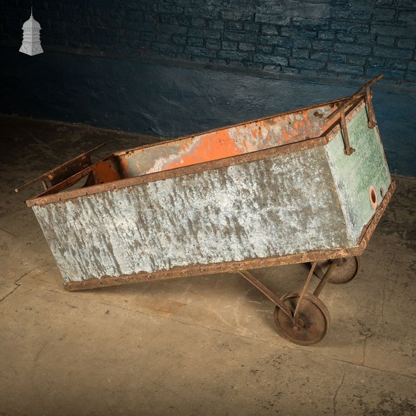 Industrial Wheeled Tank, Galvanised Handcart