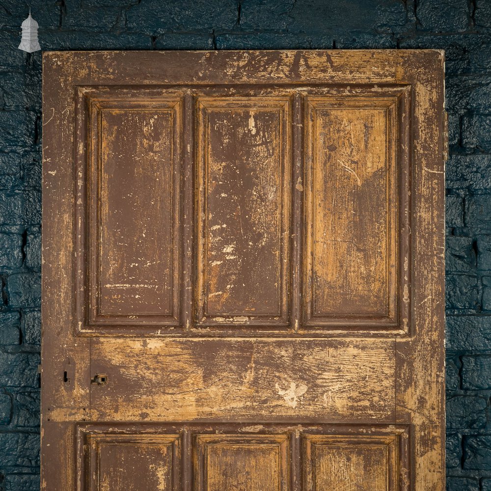 Pine Paneled Door, Moulded 6 Panel