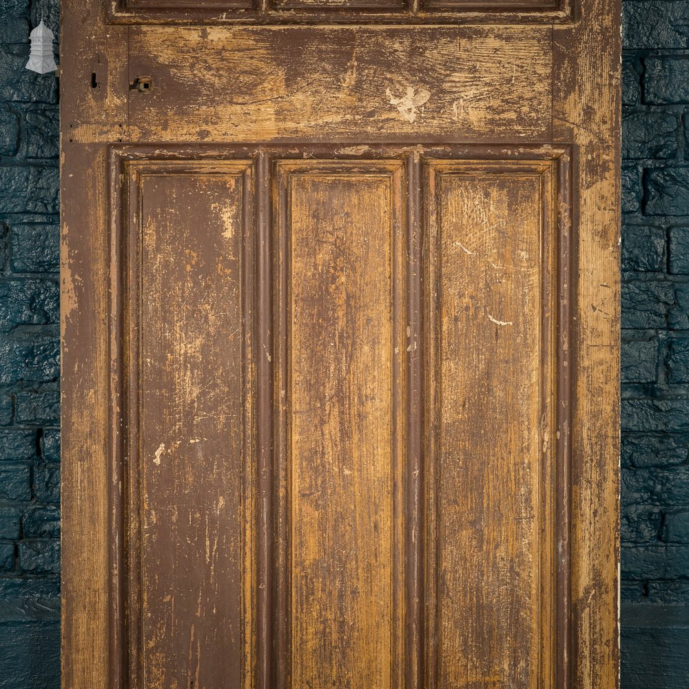 Pine Paneled Door, Moulded 6 Panel