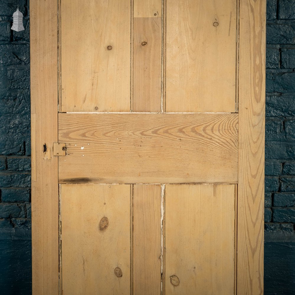 Glazed Pine Door, Fitted with 'Hammered Cathedral' Style Textured Glazing